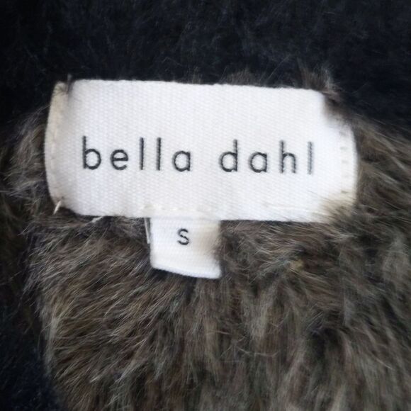Bella Dahl soft & fuzzy camouflage cropped sweater, crew neck, size Small - Picture 6 of 10
